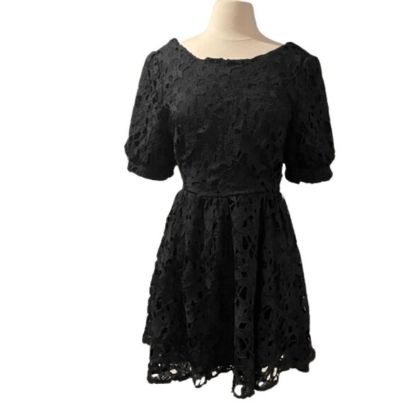 NWT Lulus For a Moment Lace Cut Out Mini Dress Size XL - Picture 3 of 9